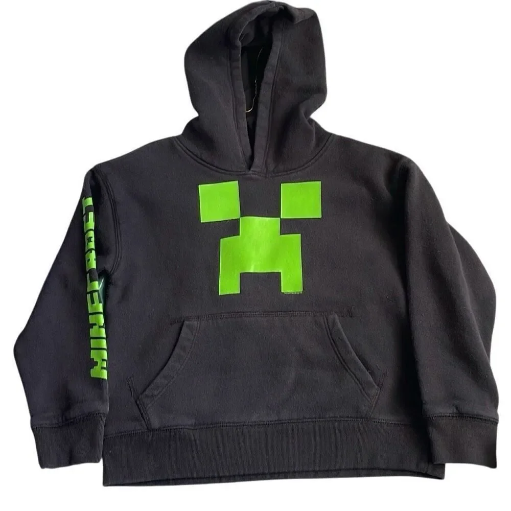 Gap Kids Minecraft Creeper Hooded Sweatshirt Size Small/6-7